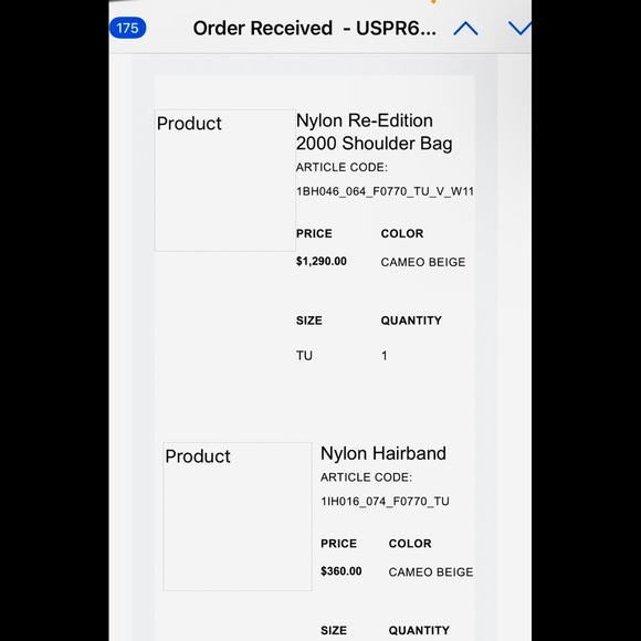 Authentic Prada Nylon Re-Edition 2000 Shoulder Bag with matching headband - Picture 15 of 16